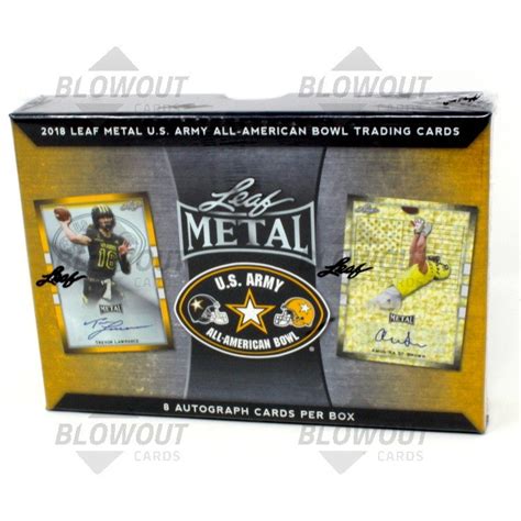 2018 leaf metal us army all-american football box|2018 Leaf Metal U.S. Army All.